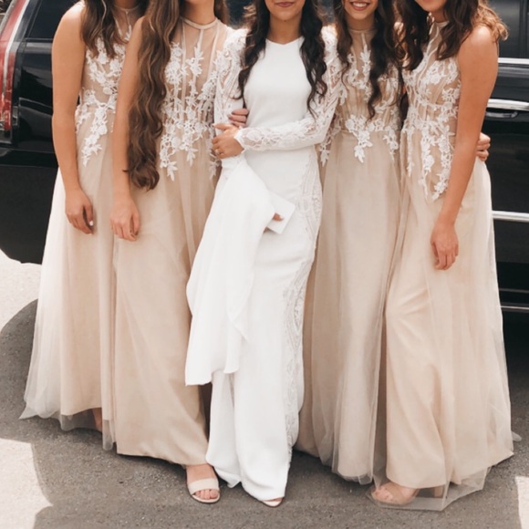 Champagne Tulle Dress - Picture 5 of 8